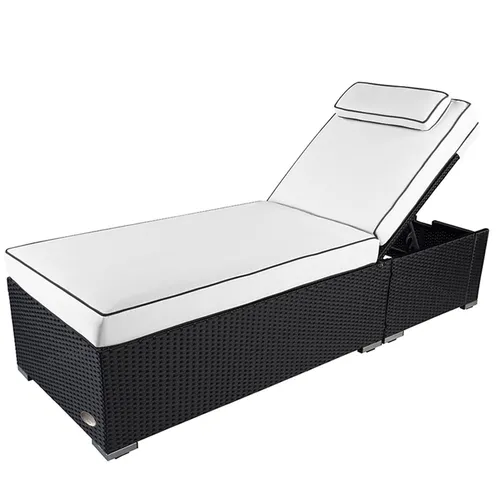 RS Trade Sonnenliege Verona High Schwarz von RS Trade