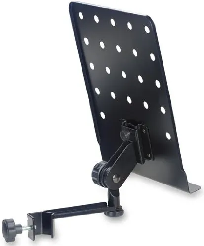 Stagg MUS-ARM 1 Notenhalter - Praktischer Notenständer zum Anschrauben an Mikrofonständer, ideal für Musiker. Kompakte Maße: 315 x 240mm, perfekt für Proben und Auftritte.