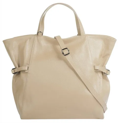 Samantha Look Shopper Damen 021389 beige - Stylische Handtasche mit verstärktem Boden und viel Stauraum, ideal für Arbeit und Alltag. Nutzen Sie die praktischen Innenfächer für Smartphone und Portemonnaie. Tragevarianten: Handtasche oder Umhängetasche.