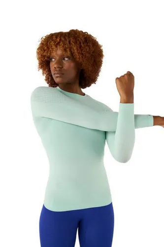 Bauerfeind Funktionsshirt COMPRESSION SHIRT LONG SLEEVE grün L - Sportliches Compression Shirt aus 90% Polyamid und 10% Elasthan, ideal für optimale Muskelunterstützung bei sportlichen Aktivitäten.