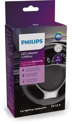 Philips Canbus Auto-Lampen-Adapter 18954X2, 2 Stück