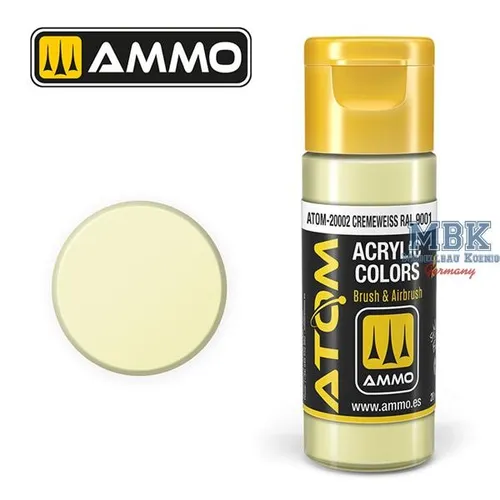Produktbild Ammo of MIG ATOM20002 ATOM COLOR Cremeweiss RAL 9001