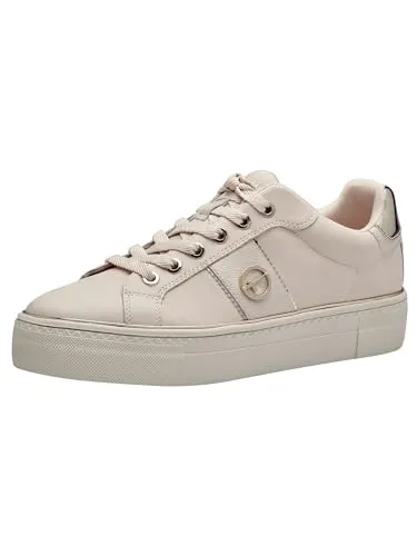 Tamaris Sneaker 1-23724-42 418 - Damen-Sneaker mit herausnehmbarer Sohle, hochwertigem Leder-Obermaterial und modischer Schnürung für optimalen Tragekomfort den ganzen Tag.