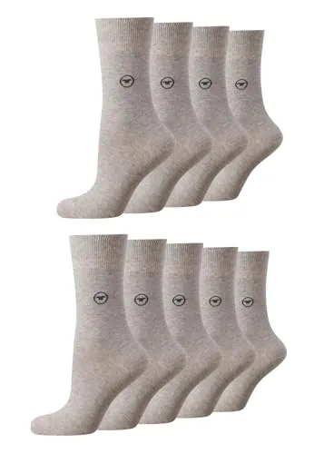 TOM TAILOR 9er Pack Basic Women Socks 9703 285 light grey melange Doppelpack Strümpfe Socken, Size:35-38