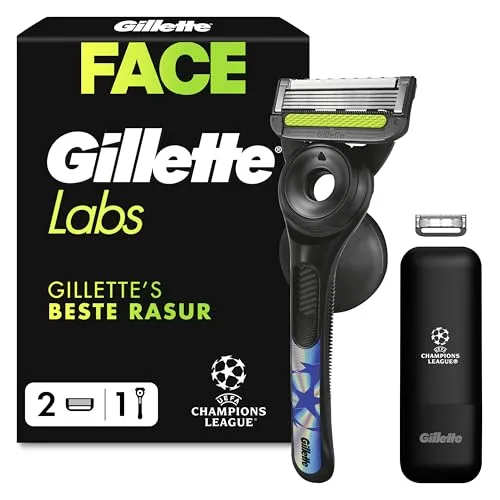 Produktbild Gilette Labs Rasierer Champions League Edition mit Etui/Wandhalterung