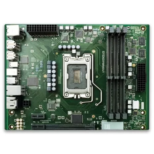 Motherboard Hauptplatine Schneidebrett in 39x28cm - Technologisches Design für Ihre Küche Grüne elektronische Komponenten Prozessor Speicherkarten für Küche