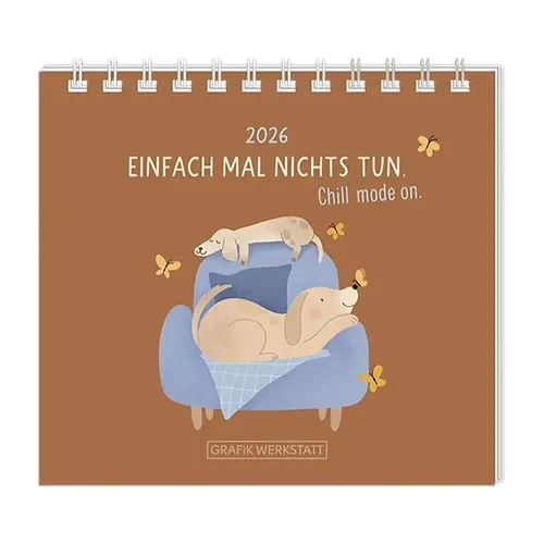 Mini-Kalender 2026 – Einfach mal nichts tun - Kompakter Mini-Kalender 2026, ideal für entspannte Planung und kreative Pausen. Perfekt für unterwegs und sorgt für einen stressfreien Überblick.
