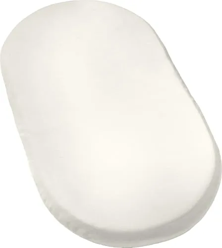 Erwin Müller Baby-Spannbettlaken Murnau Single-Jersey - wollweiß Größe 40x70 cm oval - hautfreundlich, atmungsaktiv, bügelfrei, strapazierstark