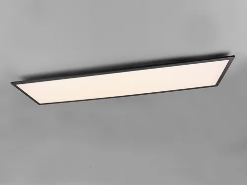 LED Deckenleuchte ALPHA Schwarz 119x29cm - ultra slim & energieeffizient - Moderne Lampen für stimmungsvolle Beleuchtung. Die ALPHA LED Deckenleuchte bietet mit 4200 Lumen und 3000 Kelvin warmweißes Licht – ideal für Flure, Wohnzimmer oder Büros.