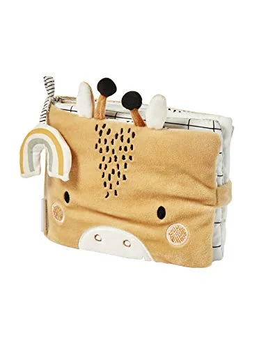 vertbaudet Schmusetuch Baby Fotobuch TANSANIA - Stilltücher mit liebevollen Fotoseiten, ideal für die frühkindliche Förderung und zum Kuscheln, aus hautfreundlicher Baumwolle.