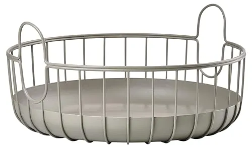 Zone Denmark Inu Korb - Kleiner Metallkorb mit Henkel - Regalkorb für vielseitige Aufbewahrung, ideal für Badezimmer, Küche oder Home-Office. Stilvolles Design inspiriert von skandinavischer Kultur, sorgt für Ordnung und Ästhetik.