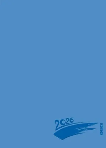 Foto-Malen-Basteln Bastelkalender A5 blau 2026: Fotokalender zum Selbstgestalten. Aufstellbarer do-it-yourself Kalender mit festem Fotokarton und edler Folienprägung