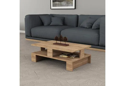 Decortie MANSU Couchtisch – Platzsparend und Modern in beige von Decortie