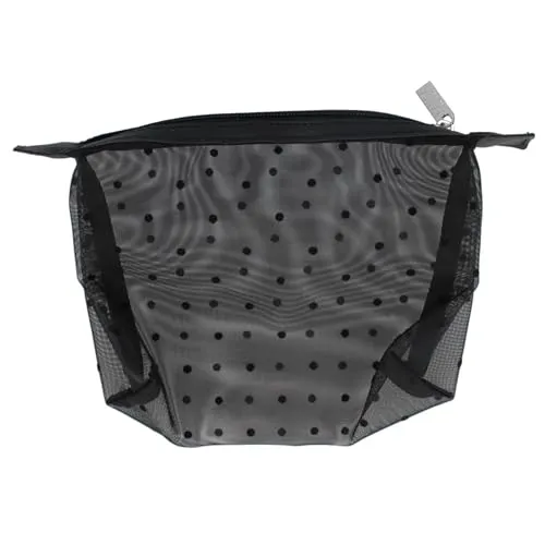 PARSA Beauty Kosmetiktasche klein (Mesh) – Schminktasche für Damen und Herren zur Aufbewahrung von Kosmetikartikeln