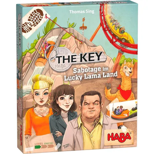 The Key - Sabotage im Lucky Lama Land - Gesellschaftsspiel von HABA, für spannende Rätsel und Teamarbeit in einem aufregenden Lama-Abenteuer.