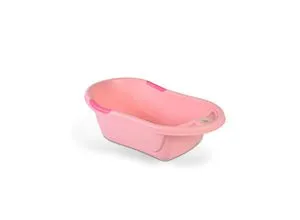 Babybadewanne Lilly platzsparend mit Wasserablauf und Ablagefächern rosa - Die Babybadewanne Lilly ist ideal für kleine Räume. Mit nur 80 cm Länge bietet sie Komfort und praktische Ablagefächer für Zubehör. Das ansprechende Design sorgt für eine angenehme Badezeit mit Ihrem Baby.