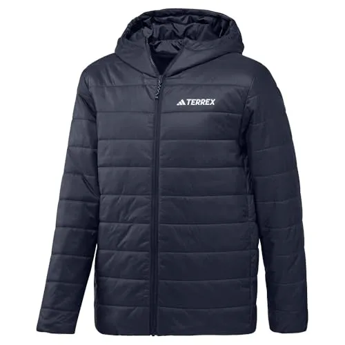 adidas TERREX Herren Steppjacke MT ESS PAD HO J blau M (48/50) - Funktionsjacke für Wanderer, ausgestattet mit Climawarm-Technologie für optimale Wärme und Komfort bei kühlen Temperaturen.