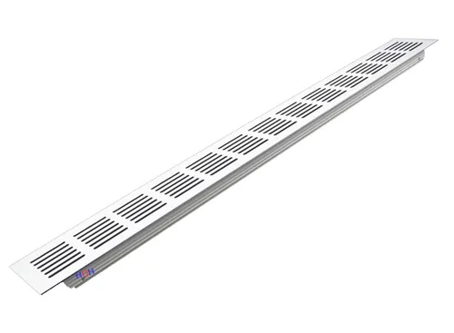 Lüftungsgitter LG-5006 W Türgitter Weiss Stegblech 500x 60mm Zuluft Abluftgitter