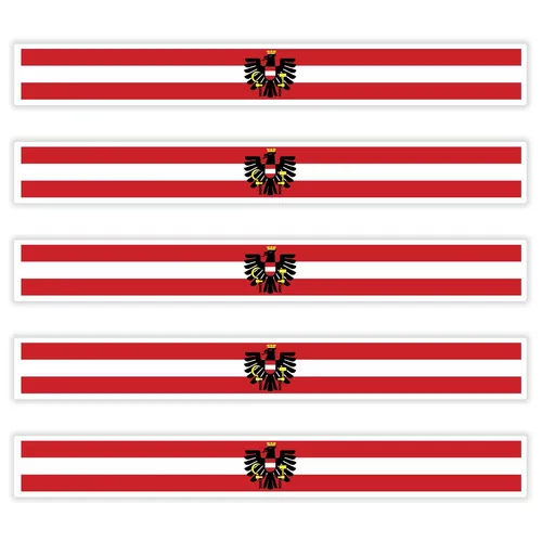 ÖSTERREICH Aufkleber Auto Fahne Flagge KFZ Motorrad Boot ADLER FanShirts4u