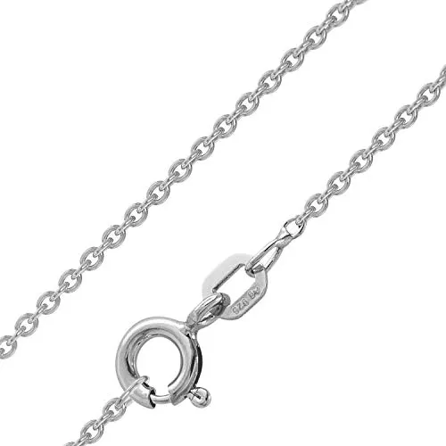 trendor Ankerkette 925 Sterlingsilber Rhodiniert 38 cm - Elegante Ankerkette aus 925 Sterlingsilber mit Rhodium-Auflage. Ideal für Anhänger und als Geschenk. Filigranes Design mit 1,5 mm Stärke für zeitlose Schönheit und hohe Qualität – made in Germany.