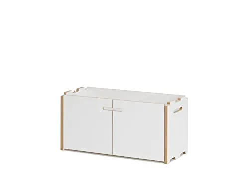 Tojo Mehrzweckregal Hochstapler - Flexibles Regal mit Anbaumodulen - Regale - Kombinierbare Grund- und Anbaumodule aus nachhaltigem MDF, belastbar bis 20 kg, ideal für stilvolle und funktionale Aufbewahrung.