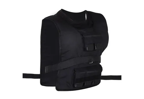 HOMCOM Gewichtsweste Oxford, Metall - Kraftsport-Zubehör für effektives Training, anpassbar und gleichmäßige Gewichtsverteilung für optimalen Komfort.