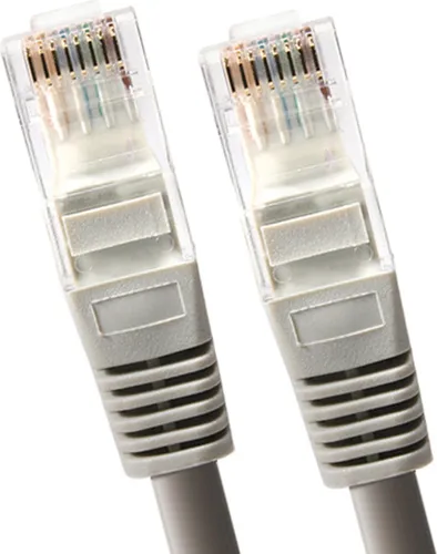 Maclean MCTV-302 Netzwerkkabel Weiß 2m CAT6 UTP Geschirmt PVC RJ45 Stecker Für Aktive und Passive Netzwerkgeräte