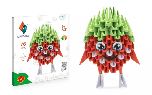 Origami 3D. Truskawka (76 elementów) Alexander 5906018028270