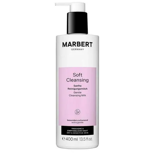 Marbert Soft Cleansing Milk 400 ml - Reinigungsmilch für Damen, glättend und ideal für trockene Haut, dermatologisch getestet für sanfte Pflege.