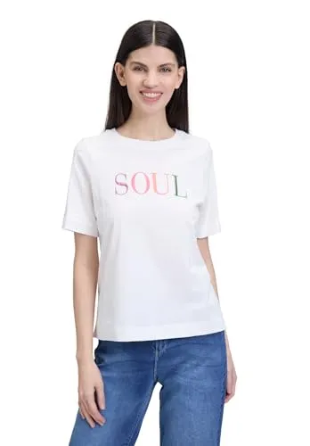 Cartoon T-Shirt Shirt Kurz 1/2 Arm Patch Cream/Pink