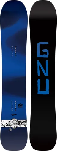 GNU BANKED COUNTRY WIDE Snowboard 2026 - 163W in blau von GNU