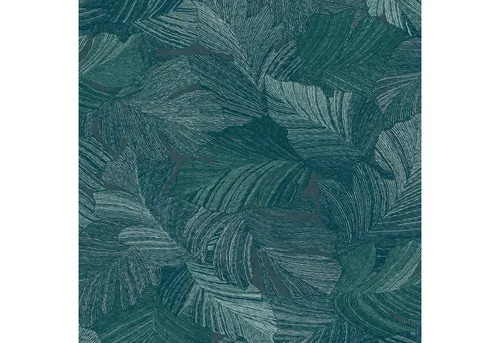 Vliestapete A66501 mit Bäumen und Blättern – Attitude Grandeco - Dekorative Vliestapete in Blau, 0.53 x 10.05 m, hoch waschbeständig und restlos trocken abziehbar. Perfekt für stilvolle Akzente in Ihrem Zuhause.