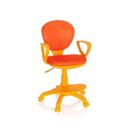 hjh OFFICE 671008 Kinderdrehstuhl Kid Colour Stoff Orange in orange von hjh Office