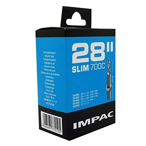Impac Schwalbe Unisex's SV28 Slim Schlauch, schwarz, 28/32-622/630