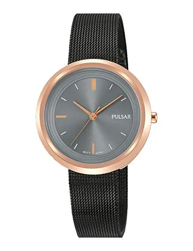 Pulsar Analogical PH8390X1 - Armbanduhren mit elegantem Design, wasserdicht bis 30 Meter und robuster Edelstahl-Lünette, ideal für stilbewusste Frauen.