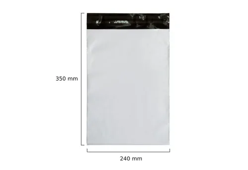 LMG Germany Versandtasche Folienversandtasche 240 x 350 mm Super elastisch, wasserabweisend, reißfest, robust, 240x350 mm, 100 Stück