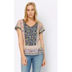 heine Klassische Bluse Druckbluse Kurzarm von Heine