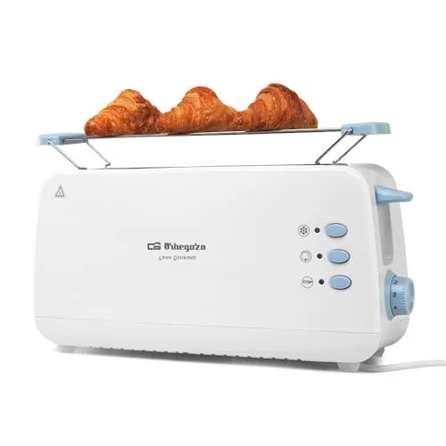 Orbegozo TO 4012 Toaster mit Brötchenwärmer