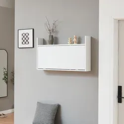 [en.casa] Wandschreibtisch Weiß, platzsparend und elegant