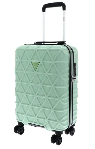 Guess Hartschalen-Trolley Le Disko, 4 Rollen in grün von GUESS