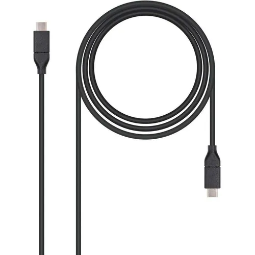 Nanocable USB 3.1 USB-C/M-USB-C Kabel, Schwarz 4K/60Hz, Gen2 10Gbps 5A