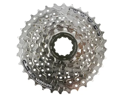 Shimano HG41 8-fach Kassette 11-32 - Hochwertige 8-Gang Kassette für verschiedene Fahrradtypen. Robuste, vernickelte Oberfläche sorgt für Langlebigkeit und zuverlässige Leistung beim Fahren.