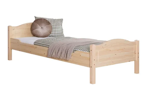 TiCAA Massivholz Doppelbett Rita Kiefer Natur von TiCAA