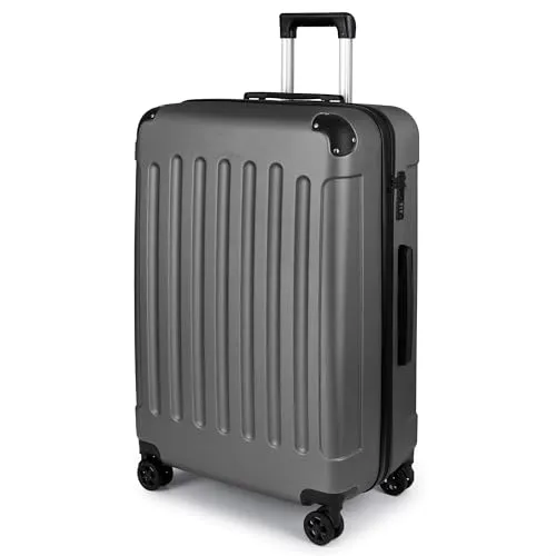 TANTOMI Koffer Groß, Reisekoffer, Hartschalenkoffer Trolley Koffer mit Rollen, Koffer mit 3-Stelliges Codeschloss, Zahlenschloss Teleskopgriff, Suitcase für Reisen Geschäft