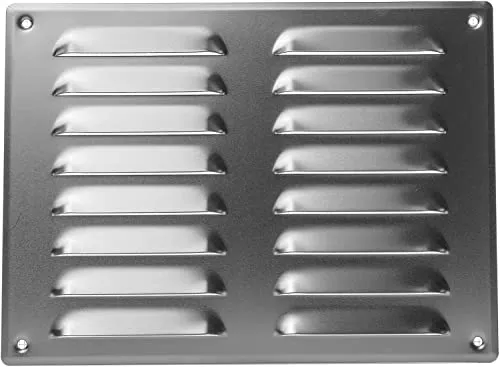 cm x 19 cm Aluminium Lüftungsgitter mit Insektengitter - Innen- und Außenentlüftungsabdeckung - Heizungs-, Kühlungs- und Lüftungsanwendungen. (260 x 190 mm, Aluminium) 26