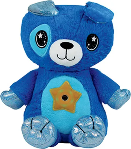 StarBelly DreamLites Kuscheliger Welpe – Magisches Nachtlicht für Kinder - KINDERLAMPEN – Der kuschelige Welpe projiziert einen farbenfrohen Sternenhimmel und hilft Kindern sanft beim Einschlafen mit einem praktischen 20-Minuten-Sleep-Timer.