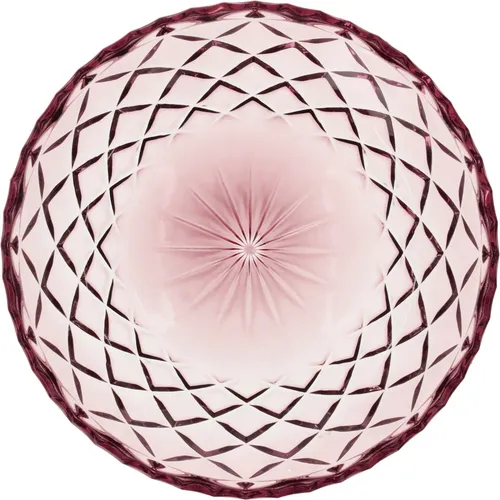 Lyngby Glas Teller Sorrento 4er Set in pink von Lyngby