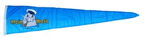 Langwimpel Moin Moin Seehund Pfeife 30 x 150 cm Fahne Flagge