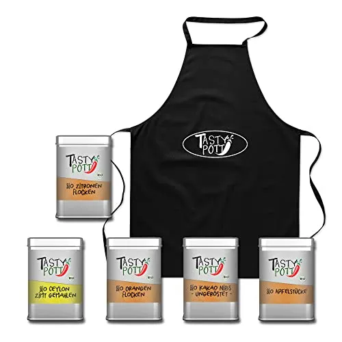 Tasty Pott Gewürz-Sets - Gewürze für jede Küche I Kräuter I Kräutermischungen I Gewürzdose I Gewürzmischungen I Geschenk I Geschenksets I Bio Gewürze I Kochschürze (Set 11 Bio Frühstücksgewürze)