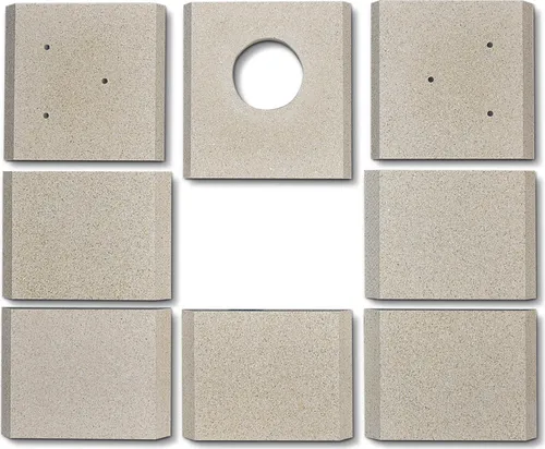 Feuerraumauskleidung für Techfire Slim Line Kaminofen – Ersatzteil für optimalen Betrieb - Hochwertige Feuerraumauskleidung aus Vermiculite, passend für Techfire Slim Line. 8-teilig, einfache Montage für effiziente Nutzung. Maße und Passgenauigkeit sorgen für einen reibungslosen Einbau.